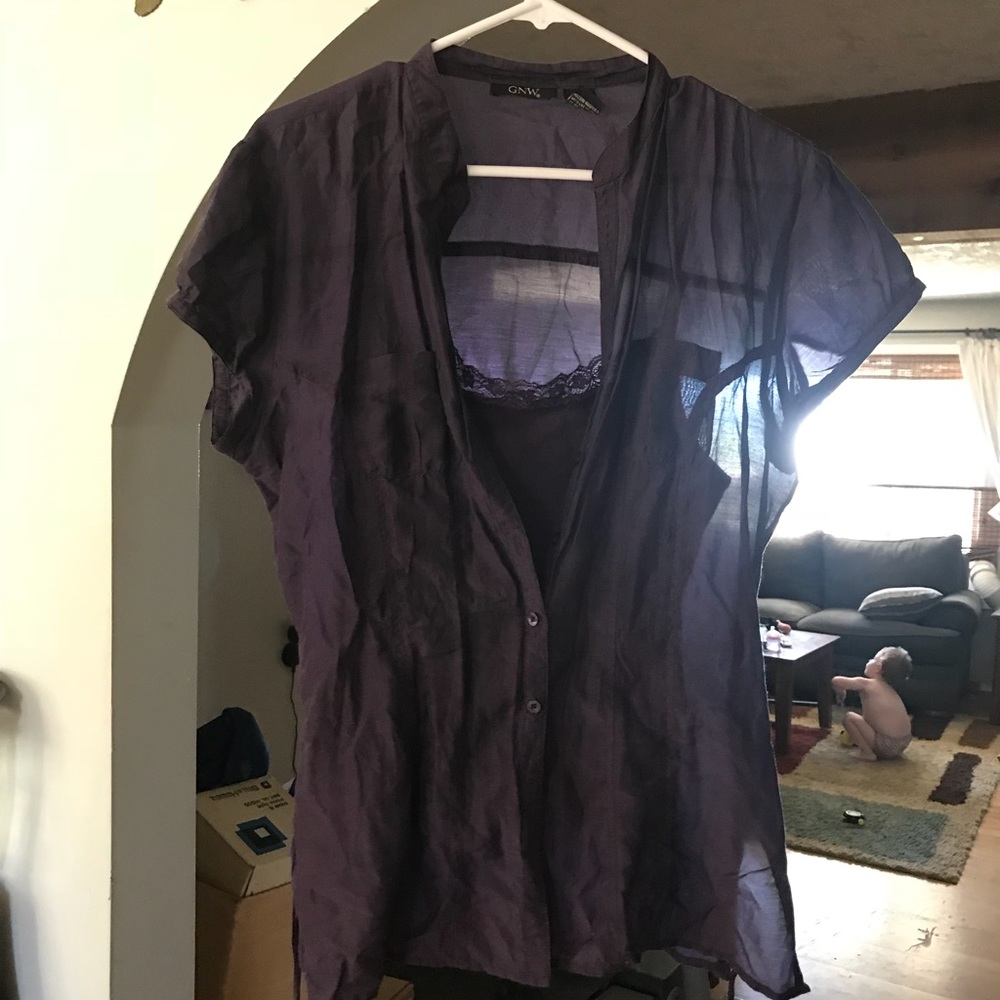 Super cute cami & shirt set